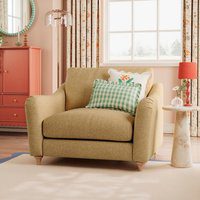 Hattie Slub Faux Linen Snuggle Sofa