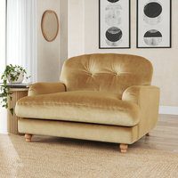 Martha Vintage Velvet Snuggle Chair