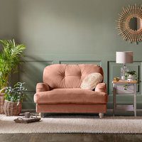 Martha Vintage Velvet Snuggle Chair
