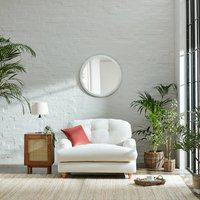 Martha Faux Linen Snuggle Chair