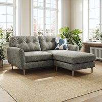 Sven Chunky Chenille Reversible Corner Chaise Sofa