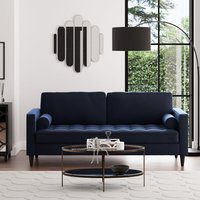 Zoe Velvet 3 Seater Sofa