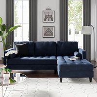 Zoe Velvet Corner Chaise