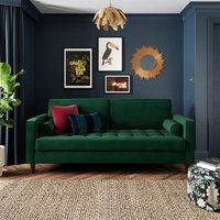 Zoe Velvet 3 Seater Sofa
