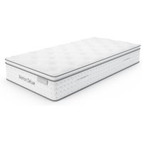 Diboll Fabric Single Mattress In White