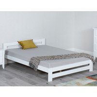 Xiamen - Small Double -White - Wood - 4ft - Happy Beds