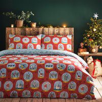 furn. Twelve days duvet cover set - Red - Size 230 cm x 220 cm