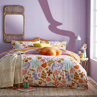 furn. Amelie Trending Floral Duvet Cover Set - Multicolour Polycotton - Size Single
