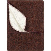 furn. Nurrel Knitted Throw - Rust - Size 130 cm x 180 cm