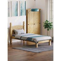 Vida Designs Corona Solid Pine Bed Frame - Low Foot End