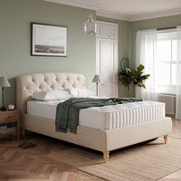 Ariana Woven Fabric Ottoman Bed