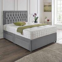 Lisbon Headboard Divan Set - Choice of Mattress & Optional Storage