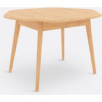 Biface Extendable Oak Veneer Dining Table (Seats 4-10)