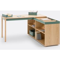 Lina Reversible Corner Desk with Storage