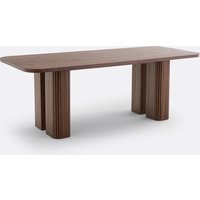 Latti Oak Veneer Rectangular Dining Table (Seats 6-8)