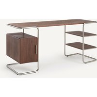 Emlyn Walnut & Metal Frame Desk