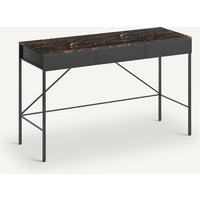 Febee Amber Marble Console Desk