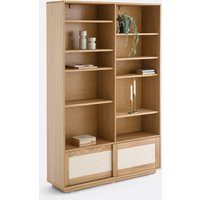 Palano Oak Veneer & Cane Bookcase Module