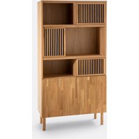 Bilbao Oak Veneered Storage Bookcase