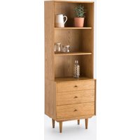 Quilda 3-Compartment 3-Drawer Vintage Bookcase