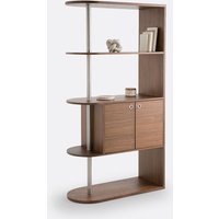 Luxyl Walnut Veneer Bookcase / Room Divider