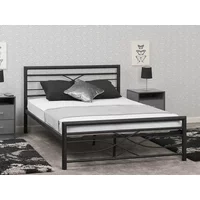 Seconique Kelly 4ft6 Double Black Metal Bed Frame